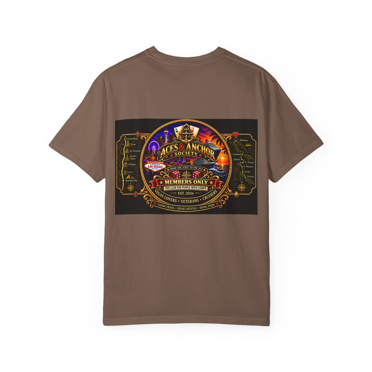 Aces & Anchor Society Logo Unisex Garment-Dyed T-shirt