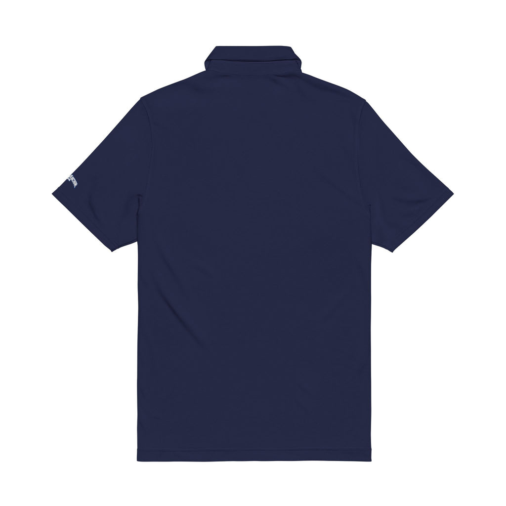 Vegas Golf Blue Embroidered  Under Armour Polo — Classic Performance Golf Shirt