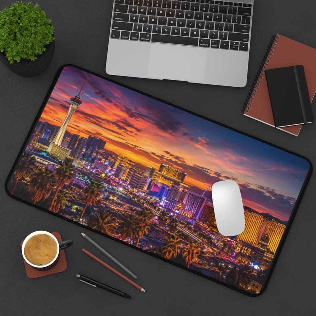 Las Vegas Skyline Desk Mat — Vibrant Sunset Strip Gaming/Work Mouse Pad product image 4