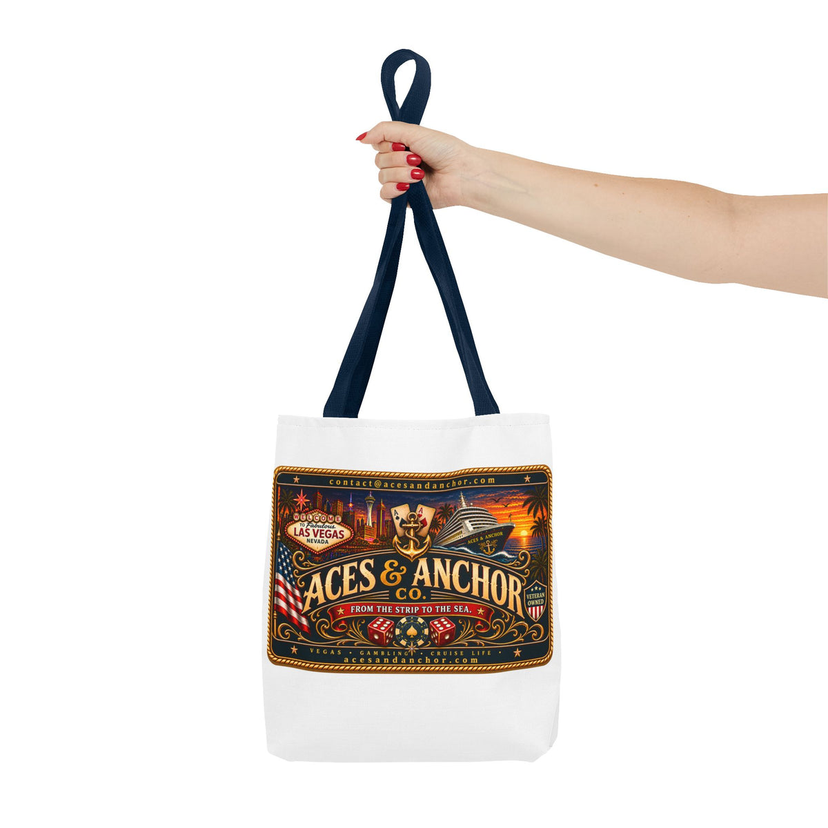 Aces & Anchor Co. Vintage Vegas Tote Bag