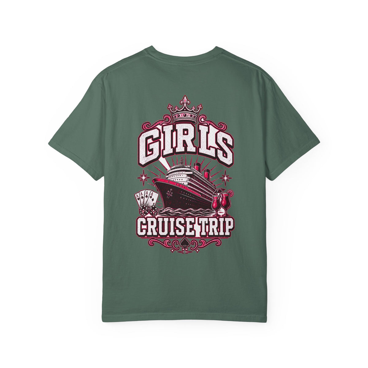 Girls Cruise Trip Unisex Garment-Dyed T-Shirt