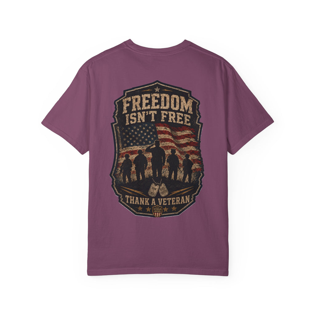 Freedom Isn’t Free — American Flag Veteran T-Shirt