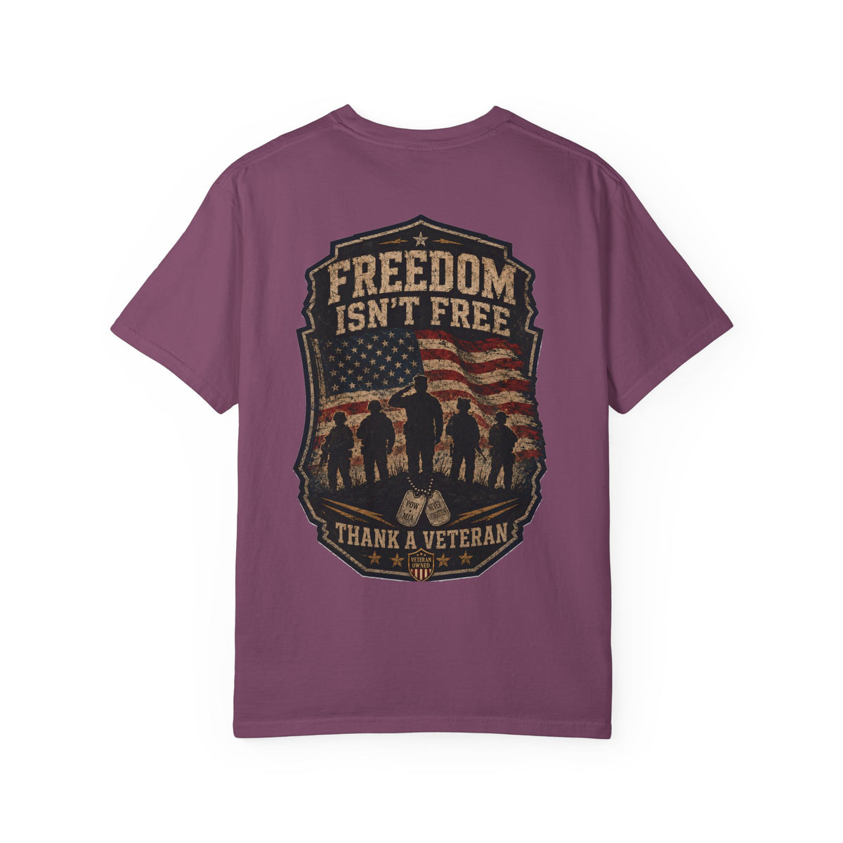 Freedom Isn’t Free — American Flag Veteran T-Shirt