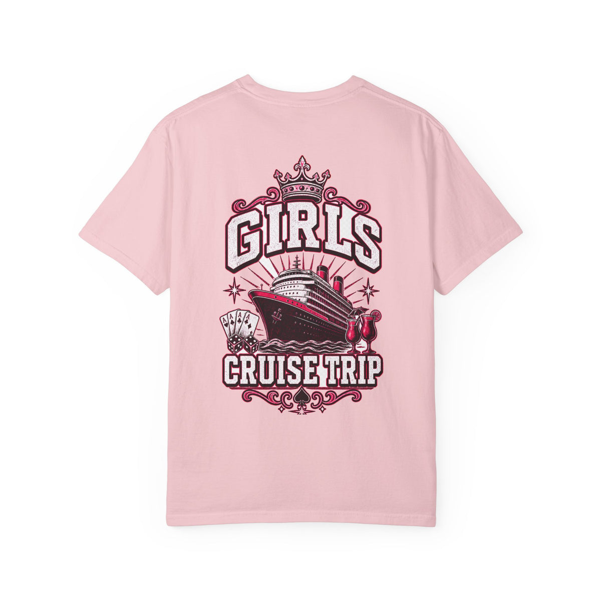 Girls Cruise Trip Unisex Garment-Dyed T-Shirt