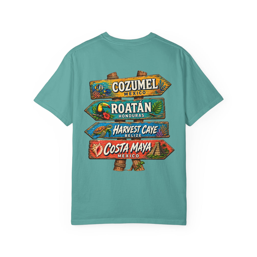 Western Caribbean List Unisex Garment-Dyed T-Shirt