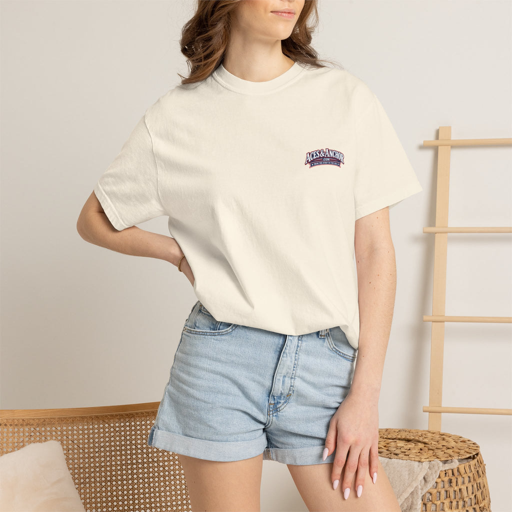Southern Caribbean Island List Unisex Garment-Dyed T-Shirt