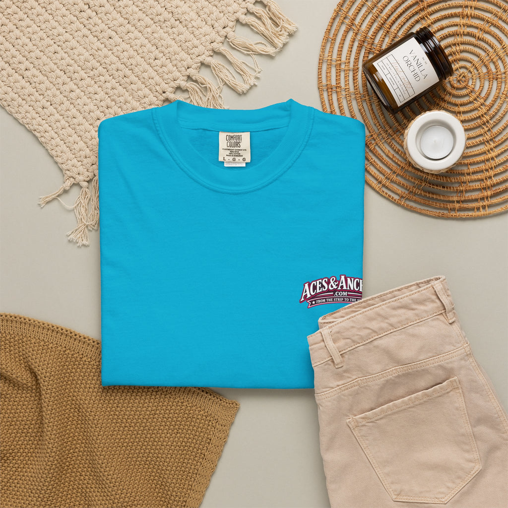 Western Caribbean List from Galveston Unisex Garment-Dyed T-shirt