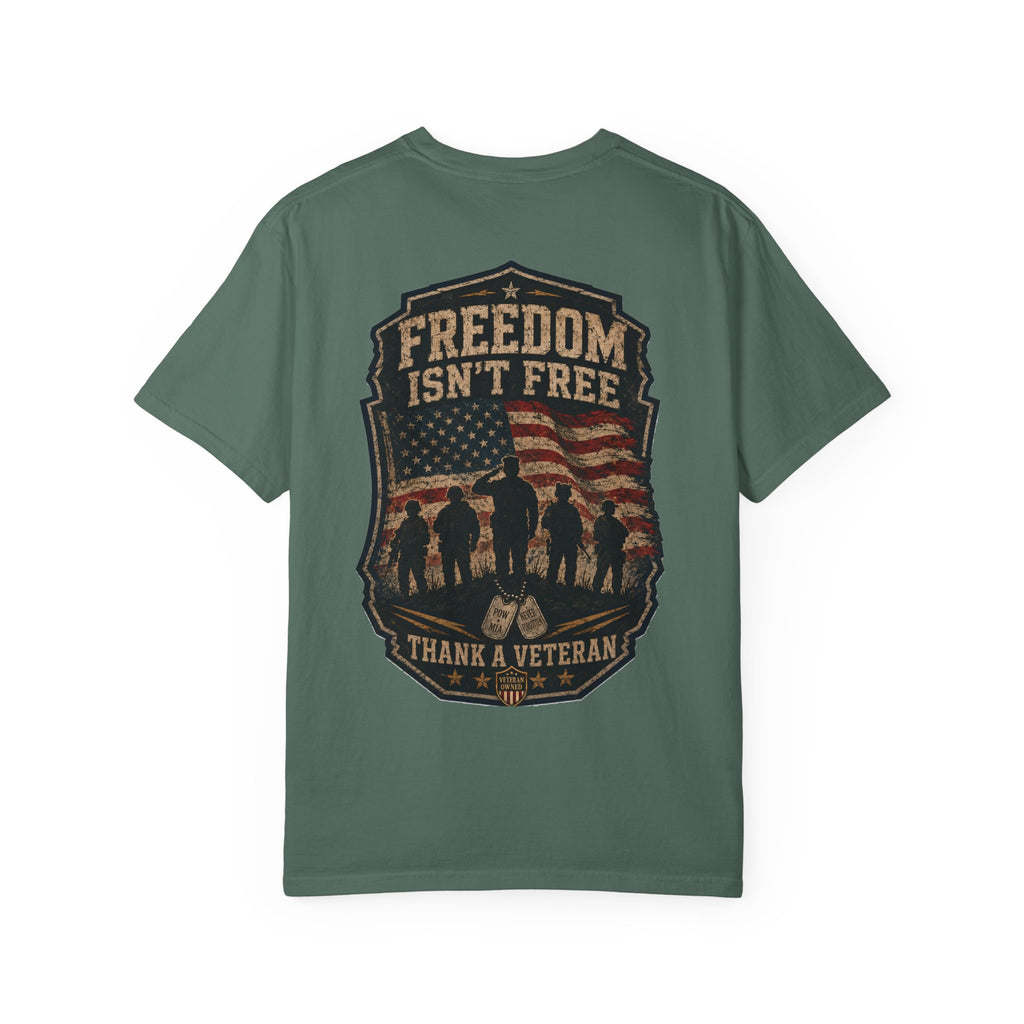 Freedom Isn’t Free — American Flag Veteran T-Shirt