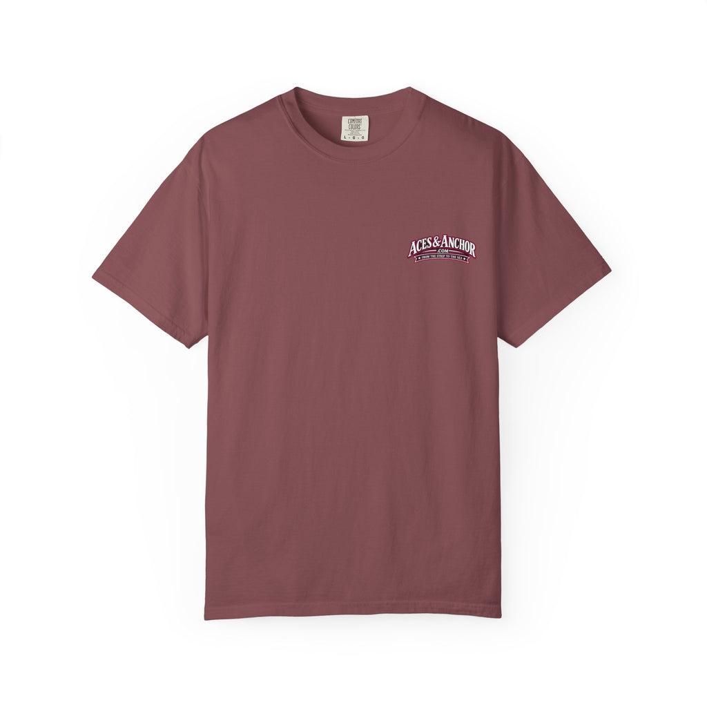 Western Caribbean List from Galveston Unisex Garment-Dyed T-shirt