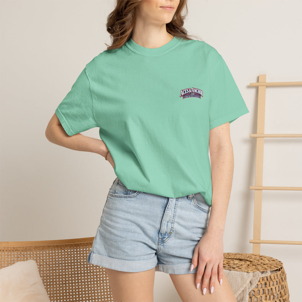Southern Caribbean Island List Unisex Garment-Dyed T-Shirt