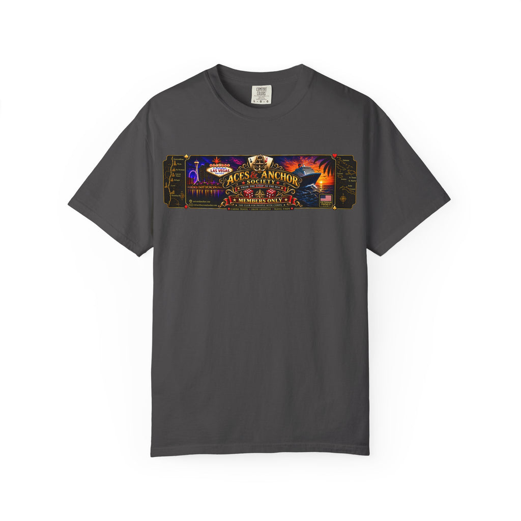 Aces & Anchor Society Logo Unisex Garment-Dyed T-shirt
