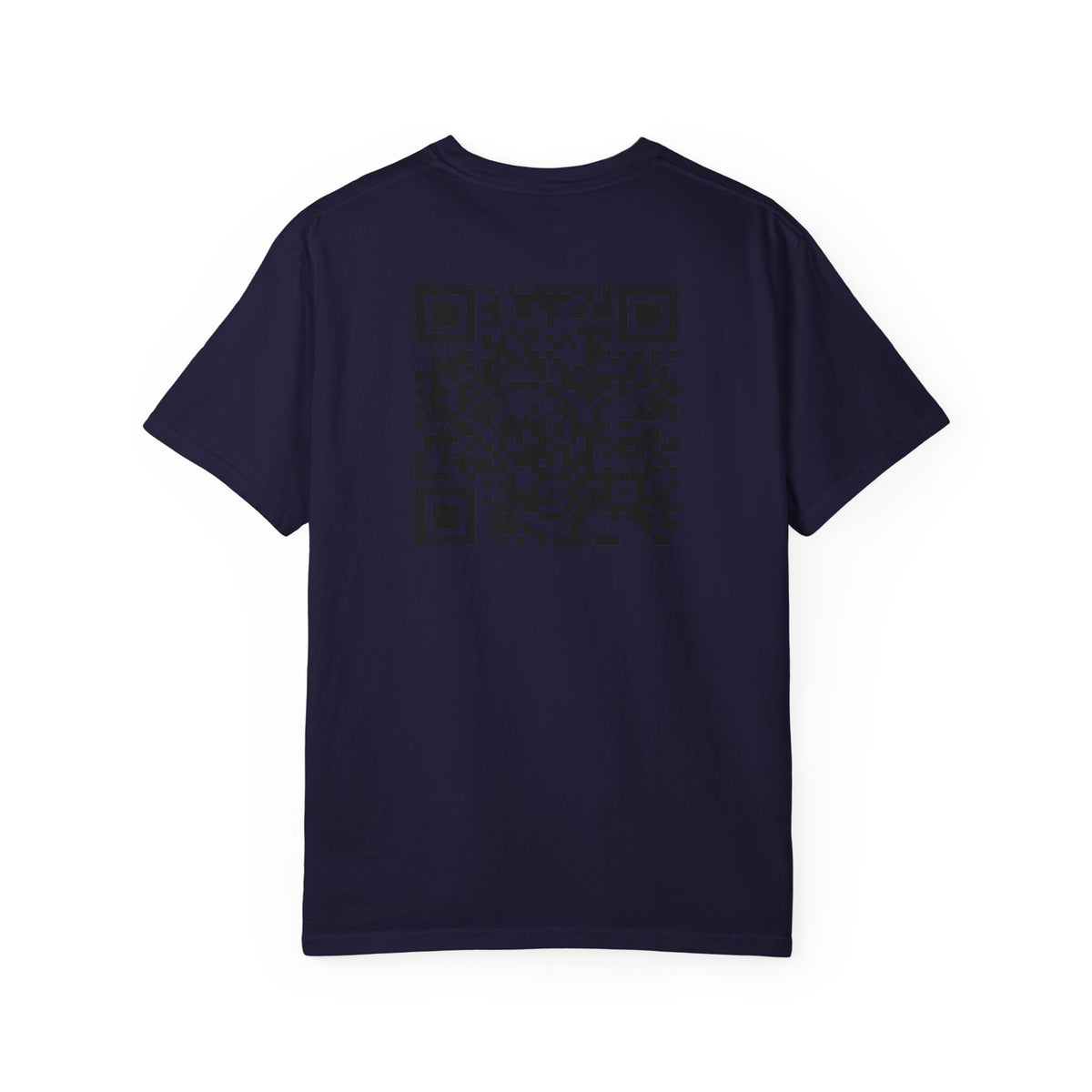 Aces & Anchor Black QR Code Unisex Garment-Dyed T-Shirt