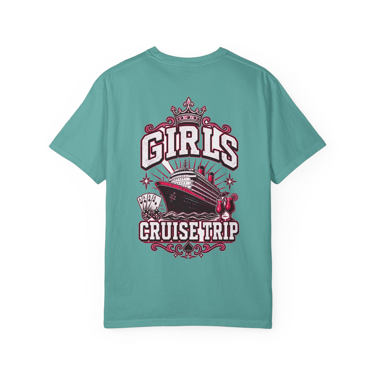 Girls Cruise Trip Unisex Garment-Dyed T-Shirt