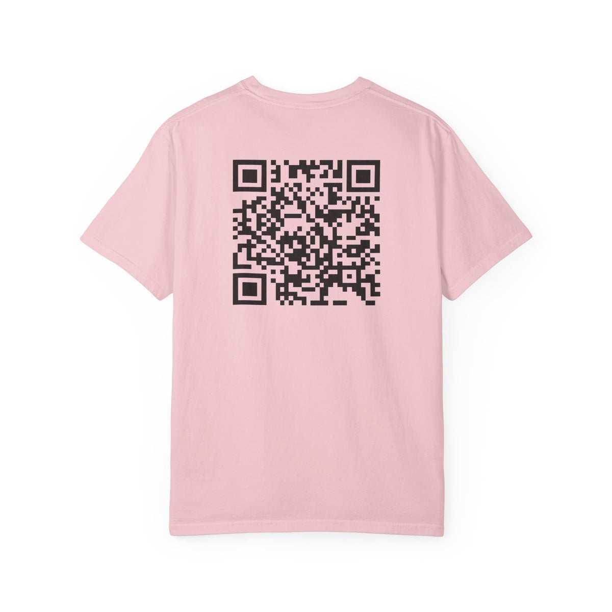 Aces & Anchor Black QR Code Unisex Garment-Dyed T-Shirt