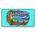 I Love the Caribbean Desk Mat product image 1
