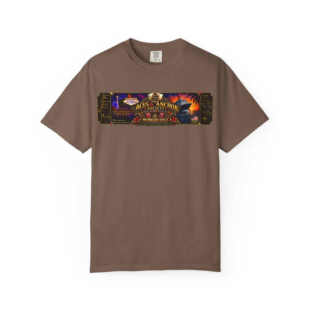 Aces & Anchor Society Logo Unisex Garment-Dyed T-shirt