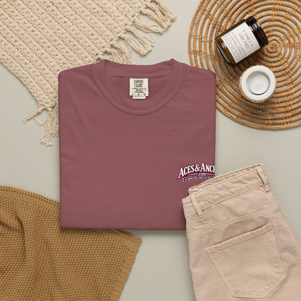 Western Caribbean List from Galveston Unisex Garment-Dyed T-shirt