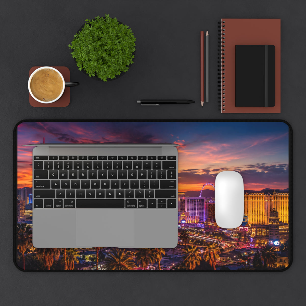 Las Vegas Skyline Desk Mat — Vibrant Sunset Strip Gaming/Work Mouse Pad product image 3
