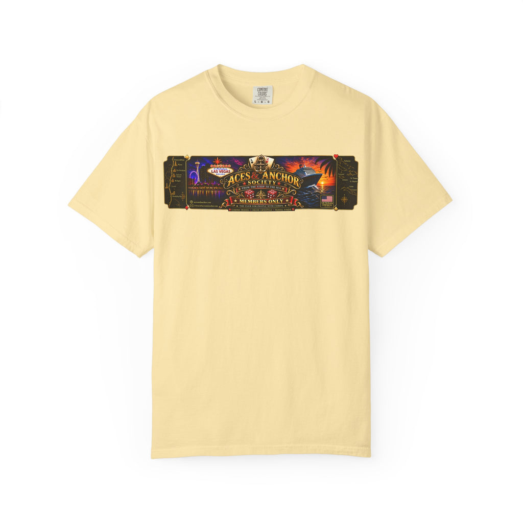 Aces & Anchor Society Logo Unisex Garment-Dyed T-shirt