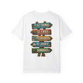 Southern Caribbean Island List Unisex Garment-Dyed T-Shirt