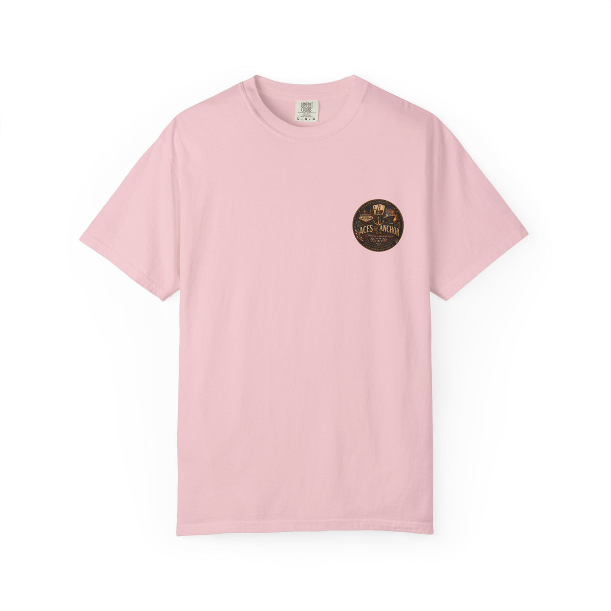 Aces & Anchor Black QR Code Unisex Garment-Dyed T-Shirt