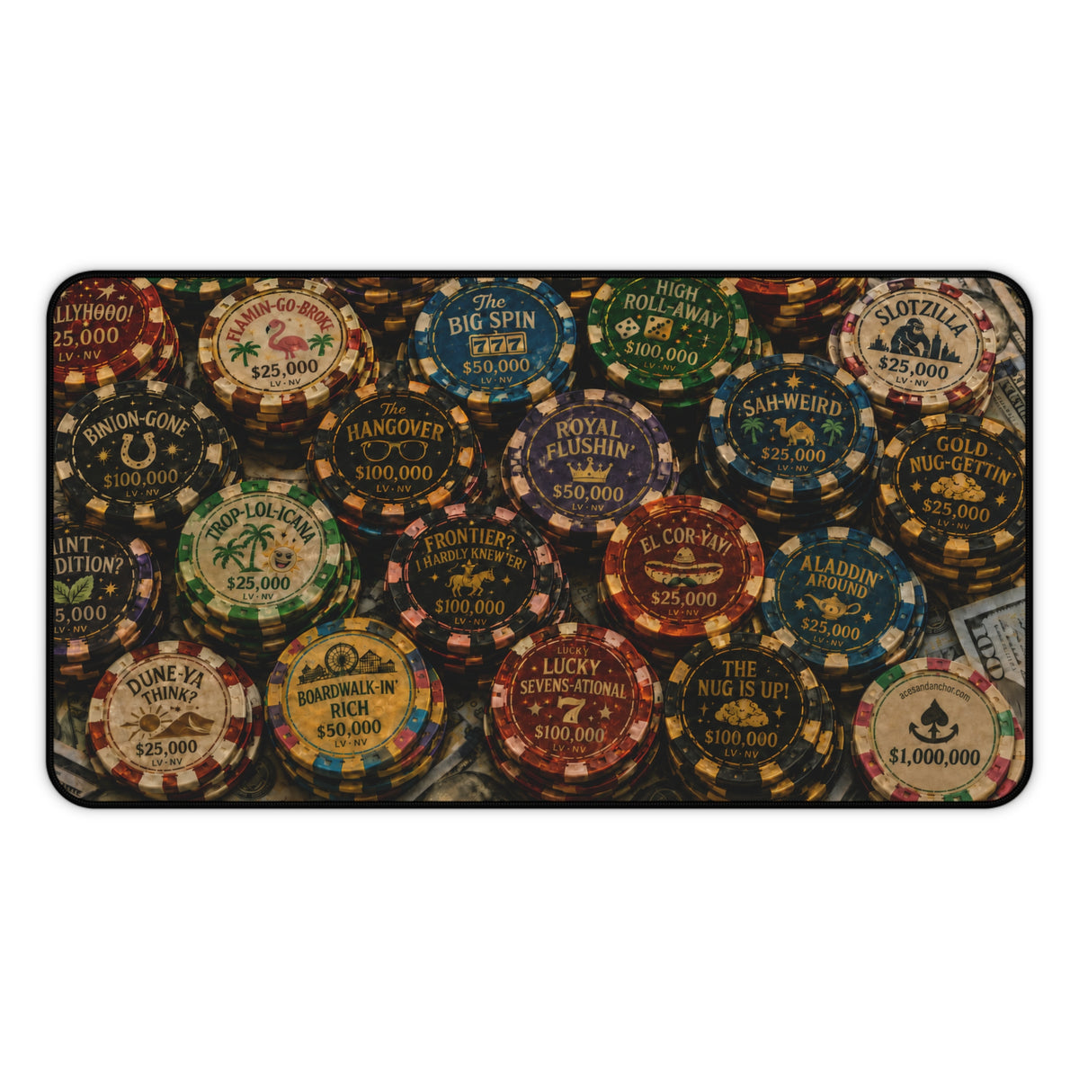 Casino Poker Chip Desk Mat — Gaming Mouse Pad product image 1