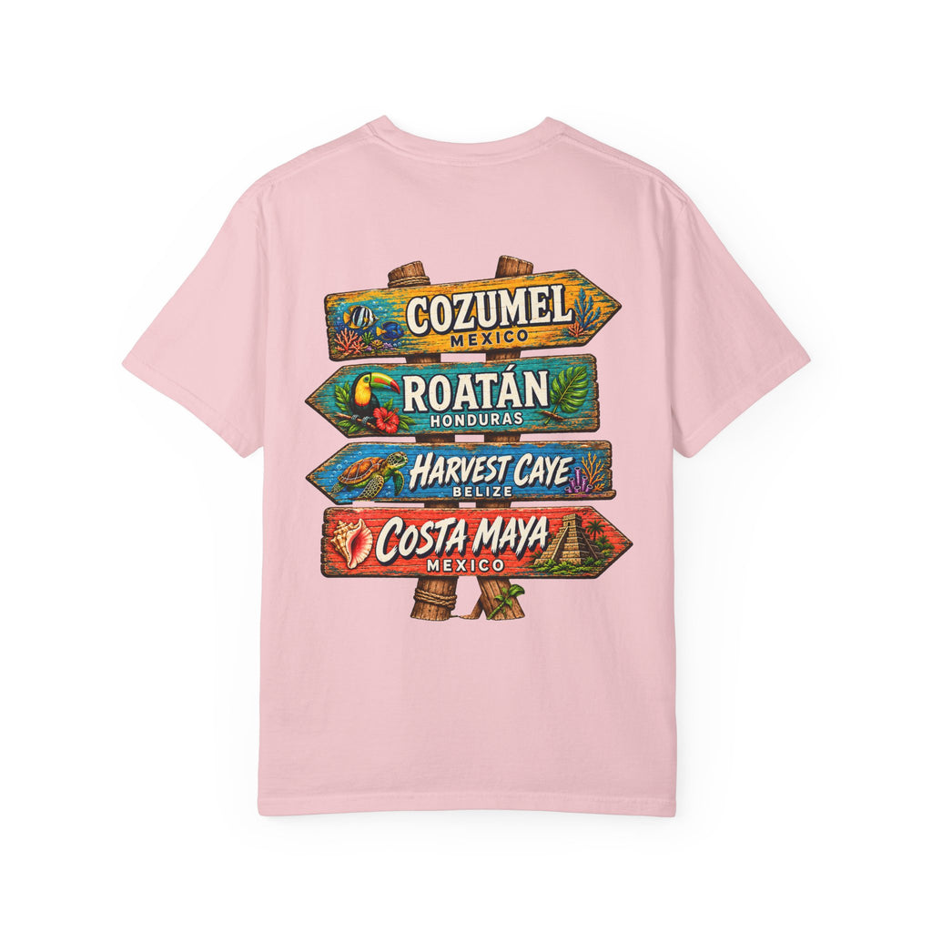 Western Caribbean List Unisex Garment-Dyed T-Shirt